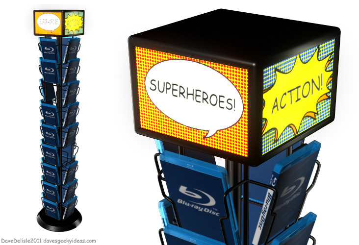 Comic Book Rack For Movies