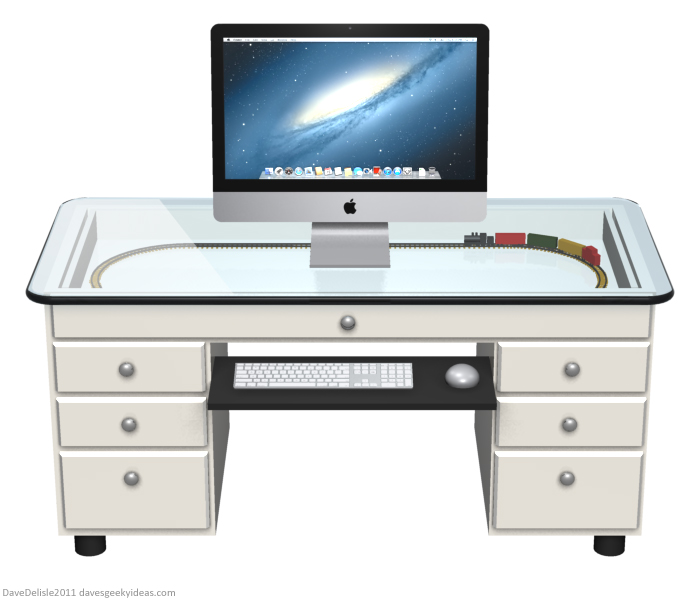 Sandbox Desk design by Dave Delisle 2011 dave's geeky ideas