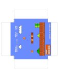 Super Mario Bros diorama papercraft