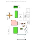 IKEA Mario 3 Papercraft Ribba Video Game