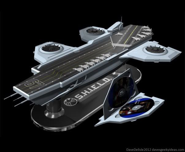 SHIELD Helicarrier Blu-Ray Case 2012 Dave Delisle davesgeekyideas