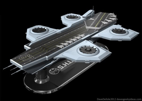 SHIELD Helicarrier Blu-Ray Case 2012 Dave Delisle davesgeekyideas