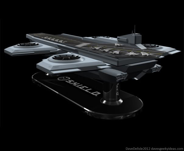 SHIELD Helicarrier Blu-Ray Case 2012 Dave Delisle davesgeekyideas