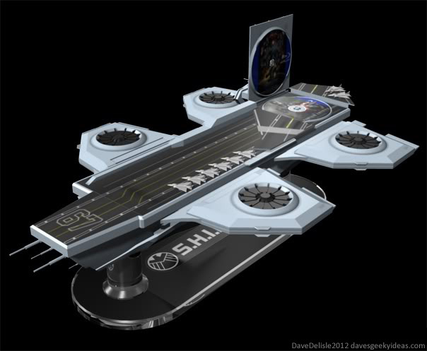 SHIELD Helicarrier Blu-Ray Case 2012 Dave Delisle davesgeekyideas