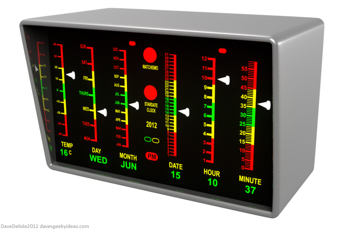 Star Trek clock design by Dave Delisle