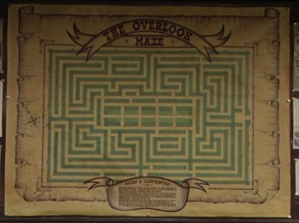Overlook maze map from the Shining Dave Delisle 2012