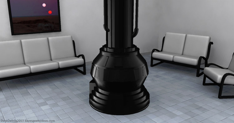 Darth Vader fireplace by davesgeekyideas