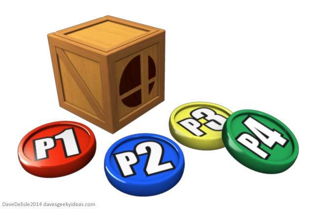 Smash Bros Select Screen Coasters Crate 