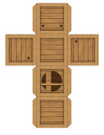 Smash Bros. Crate Papercraft
