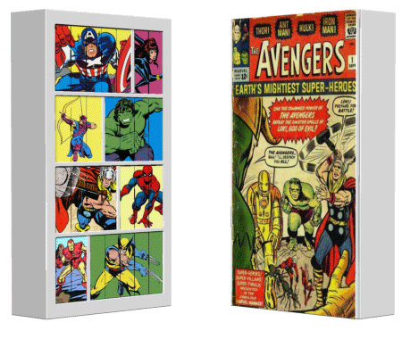 Comic Book shelves display design by Dave Delisle 2014 davesgeekyideas Dave's Geeky Ideas