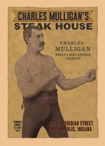 Charlie Mulligans Steak House Poster by Dave Delisle