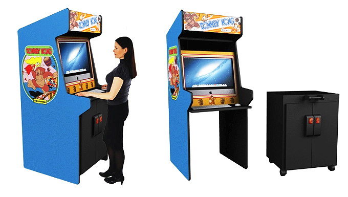Standing Desk arcade cabinet by Dave Delisle