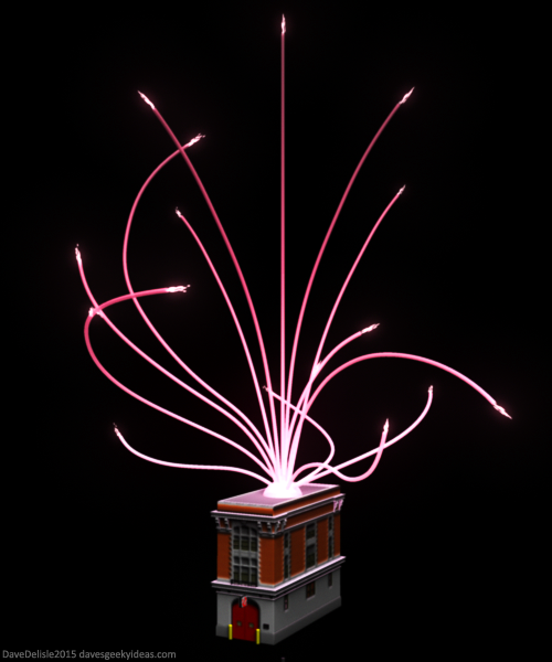 Ghostbusters Optical Fiber Lamp by davesgeekyideas