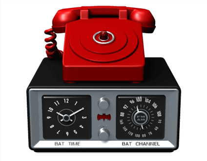 Batman retro alarm clock by Dave Delisle