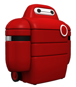 Baymax suitcase design by Dave Delisle