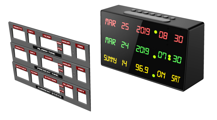 BTTF Time Circuits Alarm Clock design by Dave Delisle