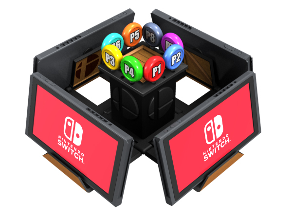 Nintendo Switch Smash Bros. Crate Stand design by Dave Delisle