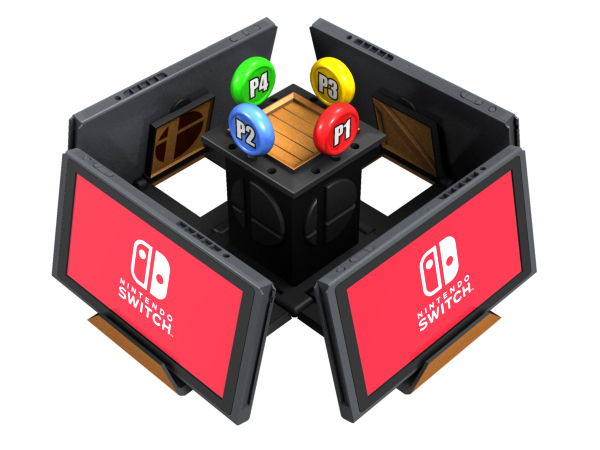 Nintendo Switch Smash Bros. Crate Stand design by Dave Delisle