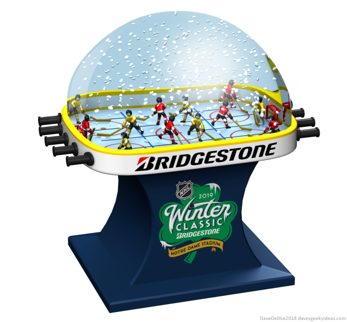 Bubble Hockey Snow Globe design by Dave Delisle davesgeekyideas