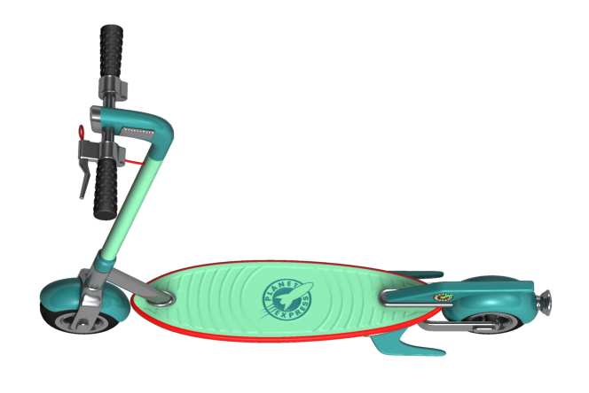 futurama-planet-express-electric-scooter-bird-xiaomi-menace-2019-dave-delisle-davesgeekyideas-daves-geeky-ideas