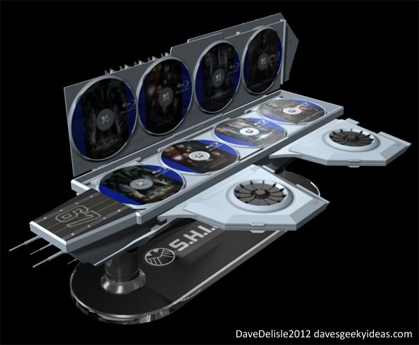 Avengers Blu-Ray Collectors Edition Case Tin Marvel Disney Thor Iron Man Captain America Helicarrier