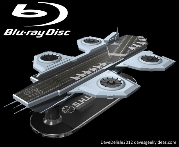 Avengers Blu-Ray Case Collectors Edition Iron Man Hulk Thor Captain America 2012 Helicarrier DaveDelisle