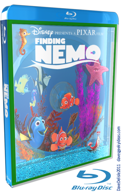 Finding Nemo Blu-Ray BD DVD Combo 2011 Case davesgeekyideas.com