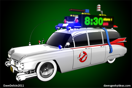 Ghostbusters alarm clock siren lights 2011 davesgeekyideas.com