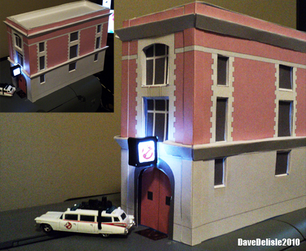 Ghostbusters Firehouse Papercraft Ghostbusters GB Firehouse Egon Winstan Stan Ray Slimer Papercraft