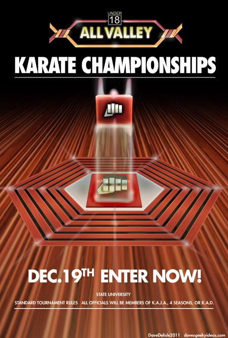 Karate Kid Tournament Poster All Seasons Karate Championship Kobra Kai POSTER 