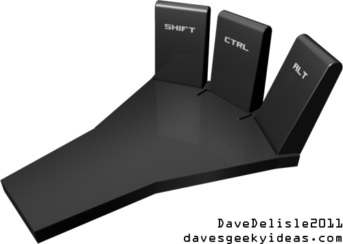 Piano Foot Pedals Keyboard USB PC Shift CTRL ALT 2011 davesgeekyideas.com